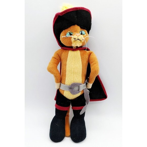 Nanco 2010 Dreamworks Shrek Forever After Stuffed Animal 12” Puss In Boots - Picture 1 of 4